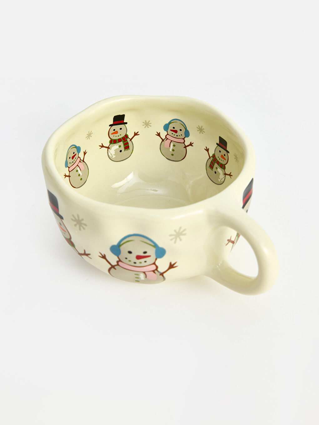 Snowman Printed Ceramic Mug 250 Ml-3