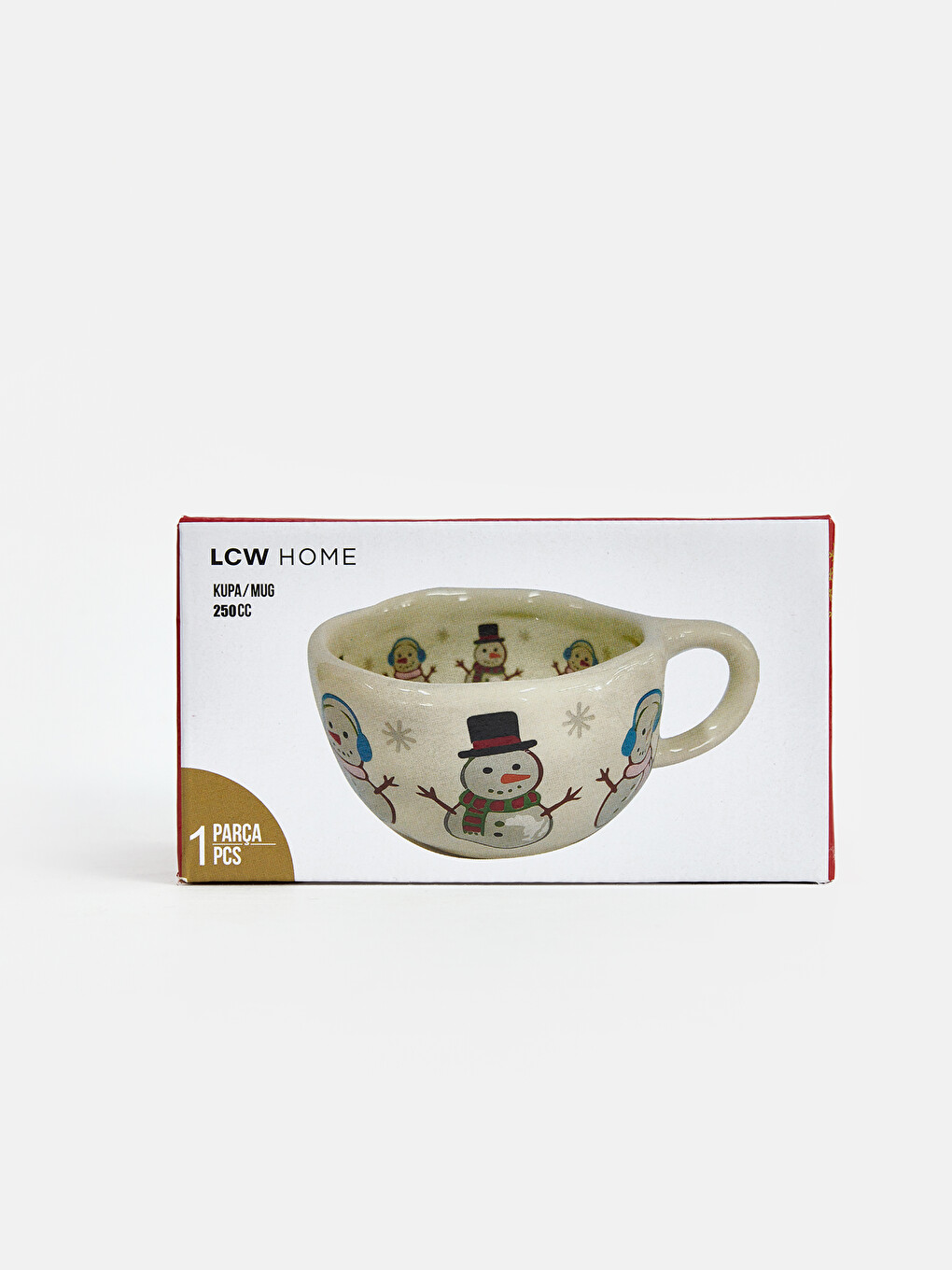Snowman Printed Ceramic Mug 250 Ml-4