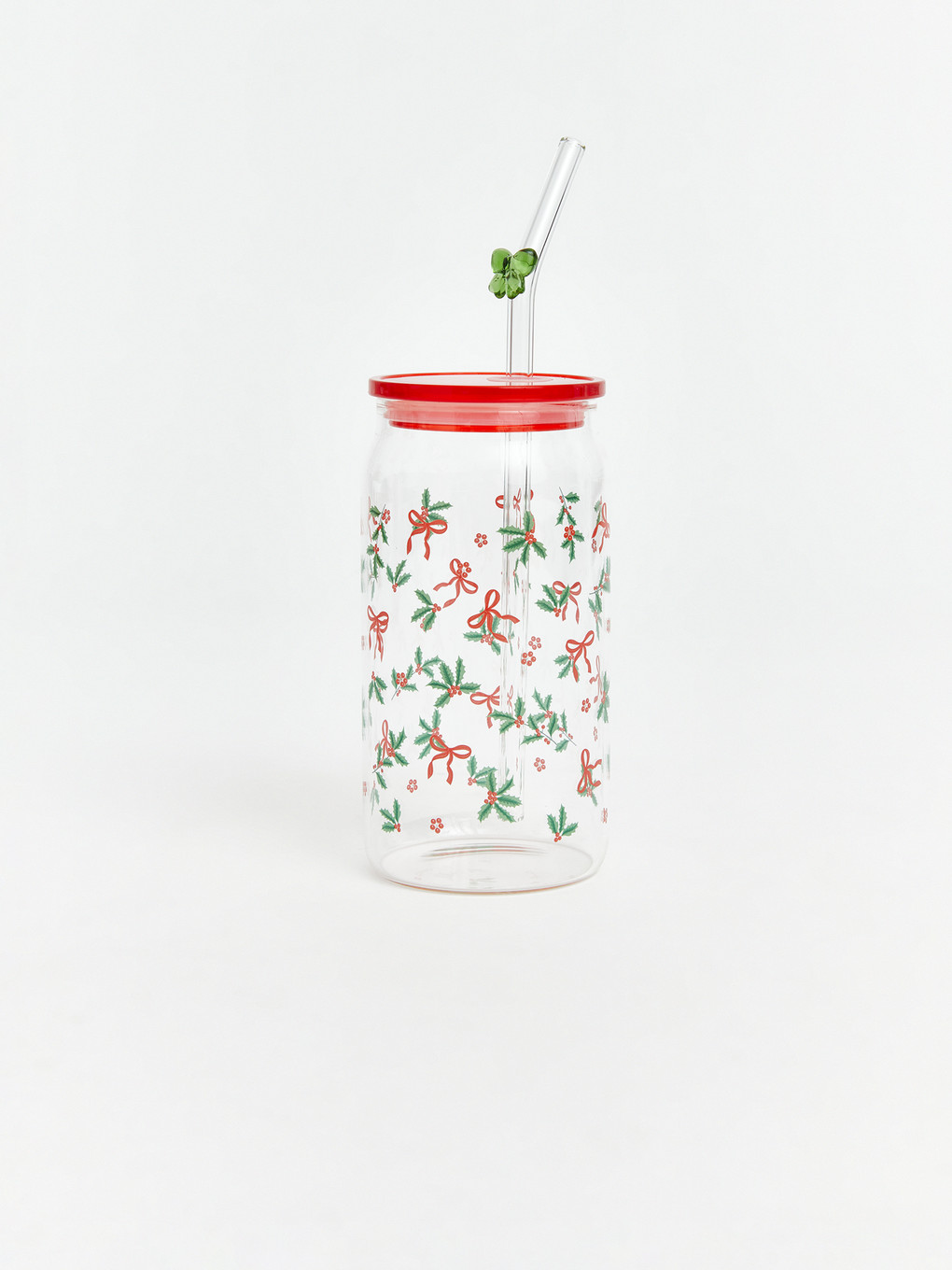 Bow Patterned Glass Strawed Glass 480 Ml-1