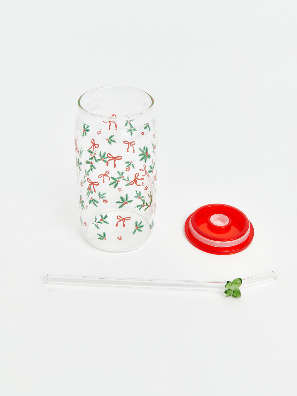 Bow Patterned Glass Strawed Glass 480 Ml-3