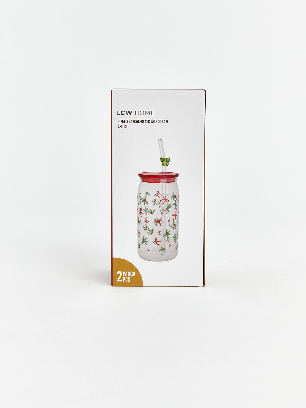 Bow Patterned Glass Strawed Glass 480 Ml-4