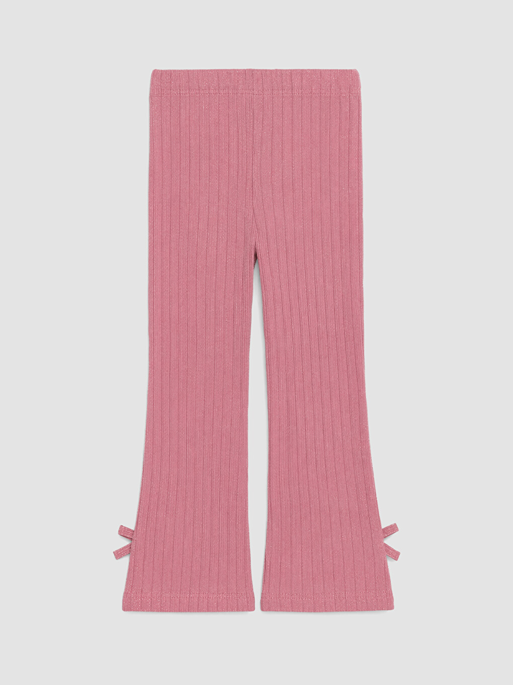 Girls' Ribbed Flare Leggings-2