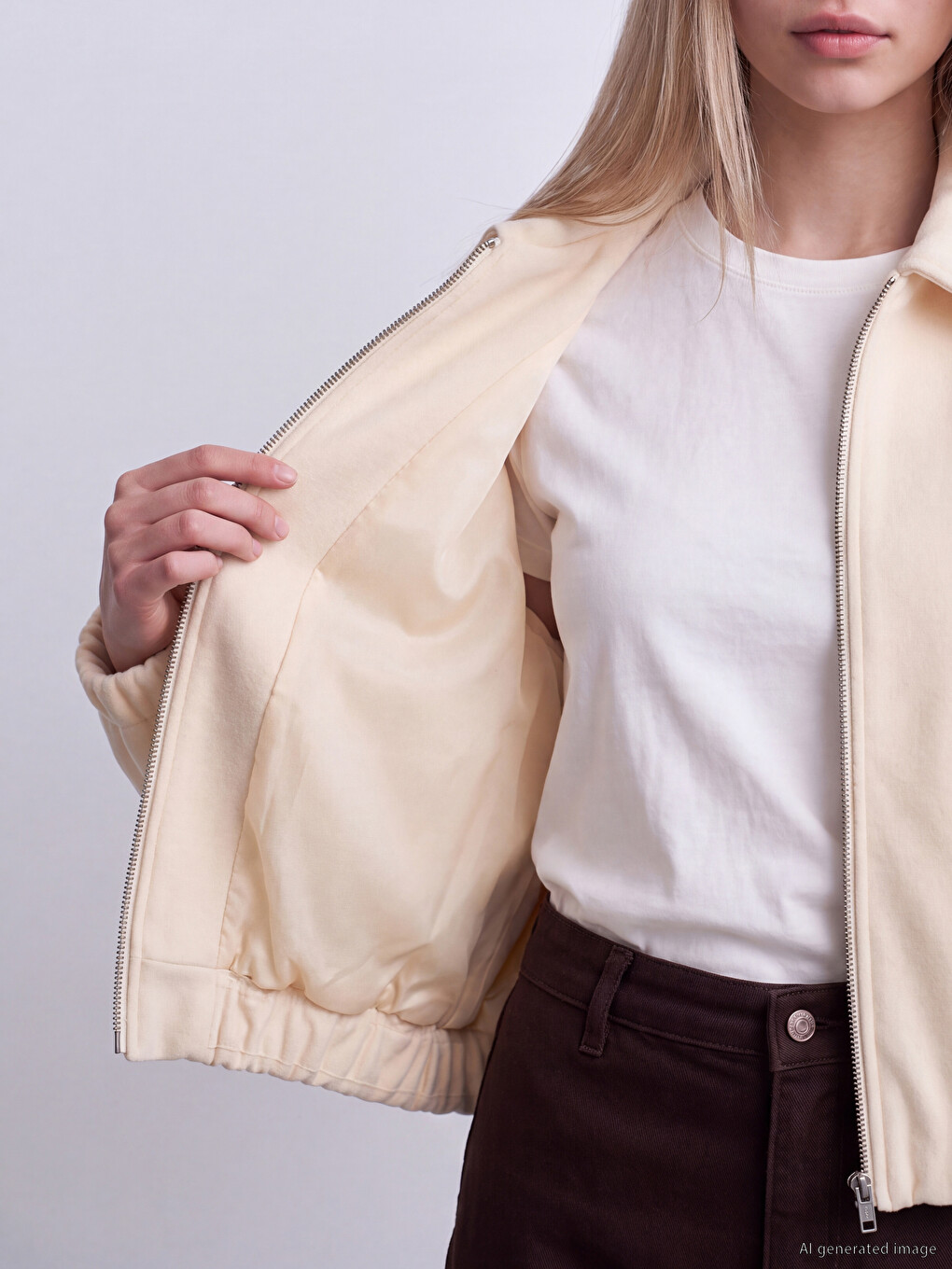 Shirt Collar Women's Jacket-3