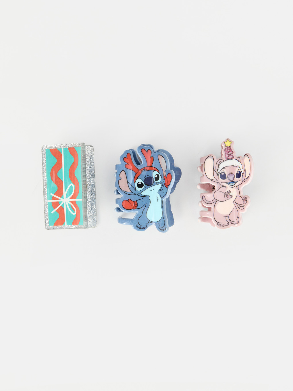 3-pack Stitch Figured New Year Themed Girls Clip-1