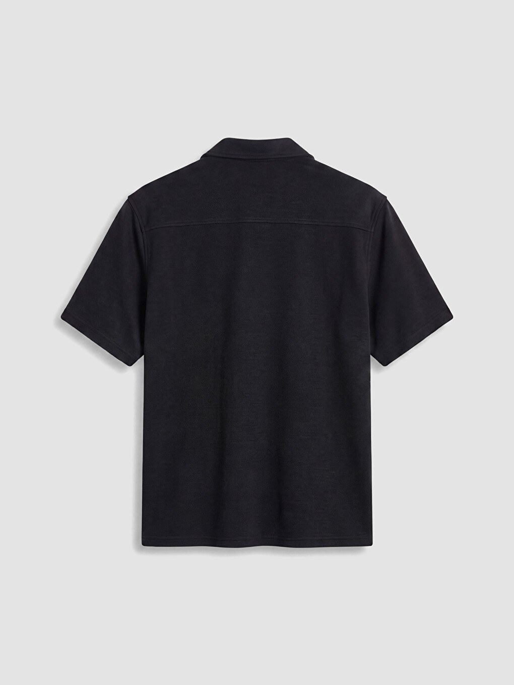 Siyah Regular Fit Erkek Gömlek-2