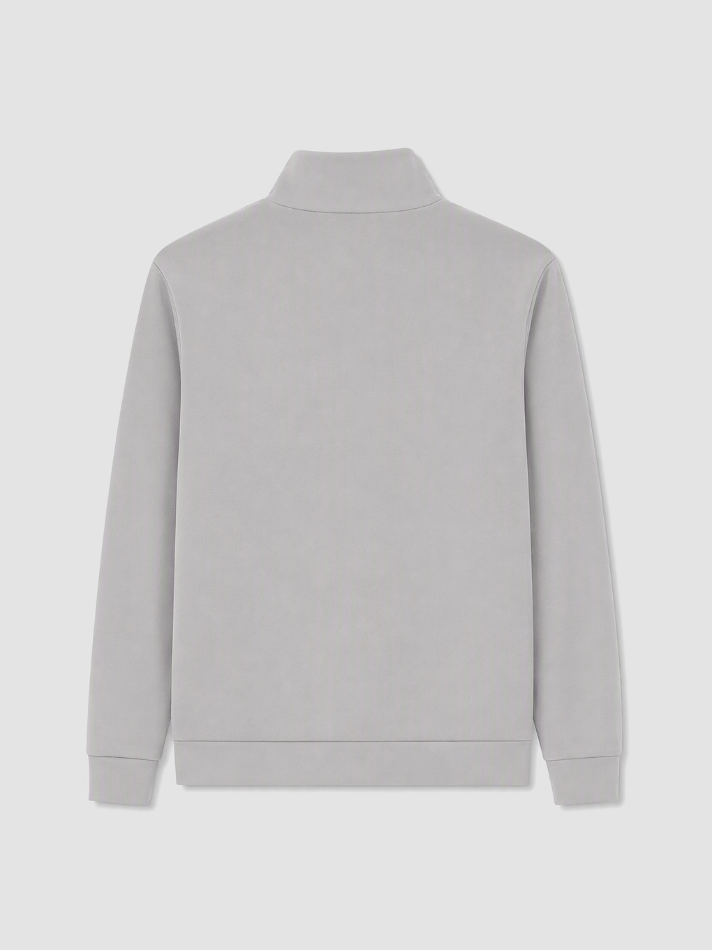Gri Regular Fit Erkek Fermuarlı Sweatshirt-2