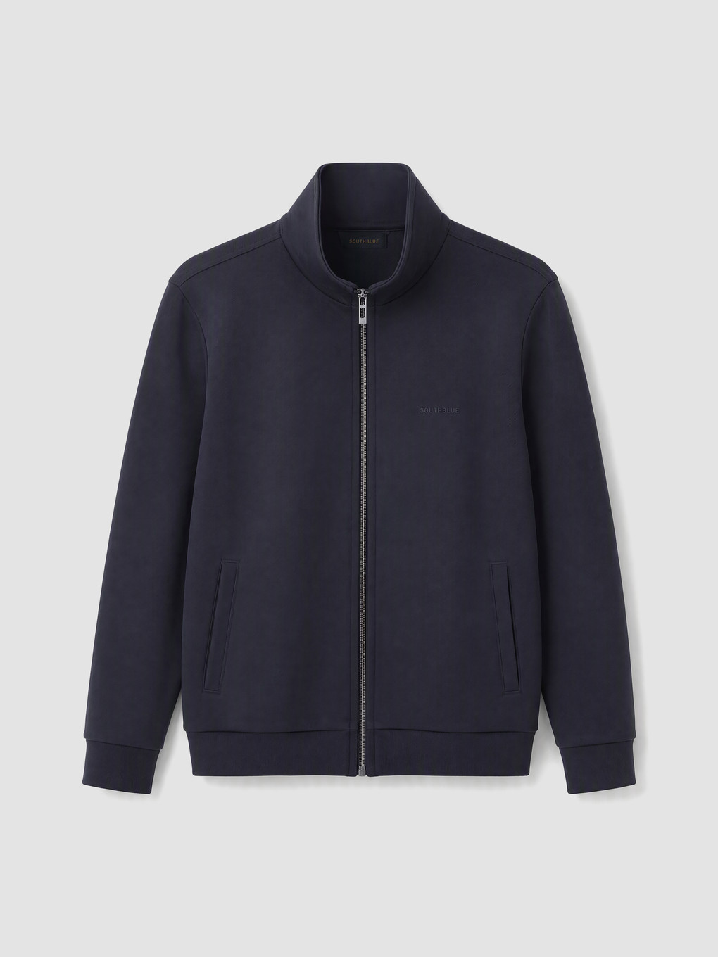 Lacivert Regular Fit Erkek Fermuarlı Sweatshirt
