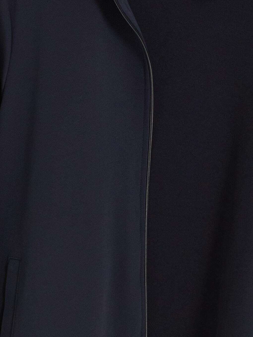 Lacivert Regular Fit Erkek Fermuarlı Sweatshirt-2