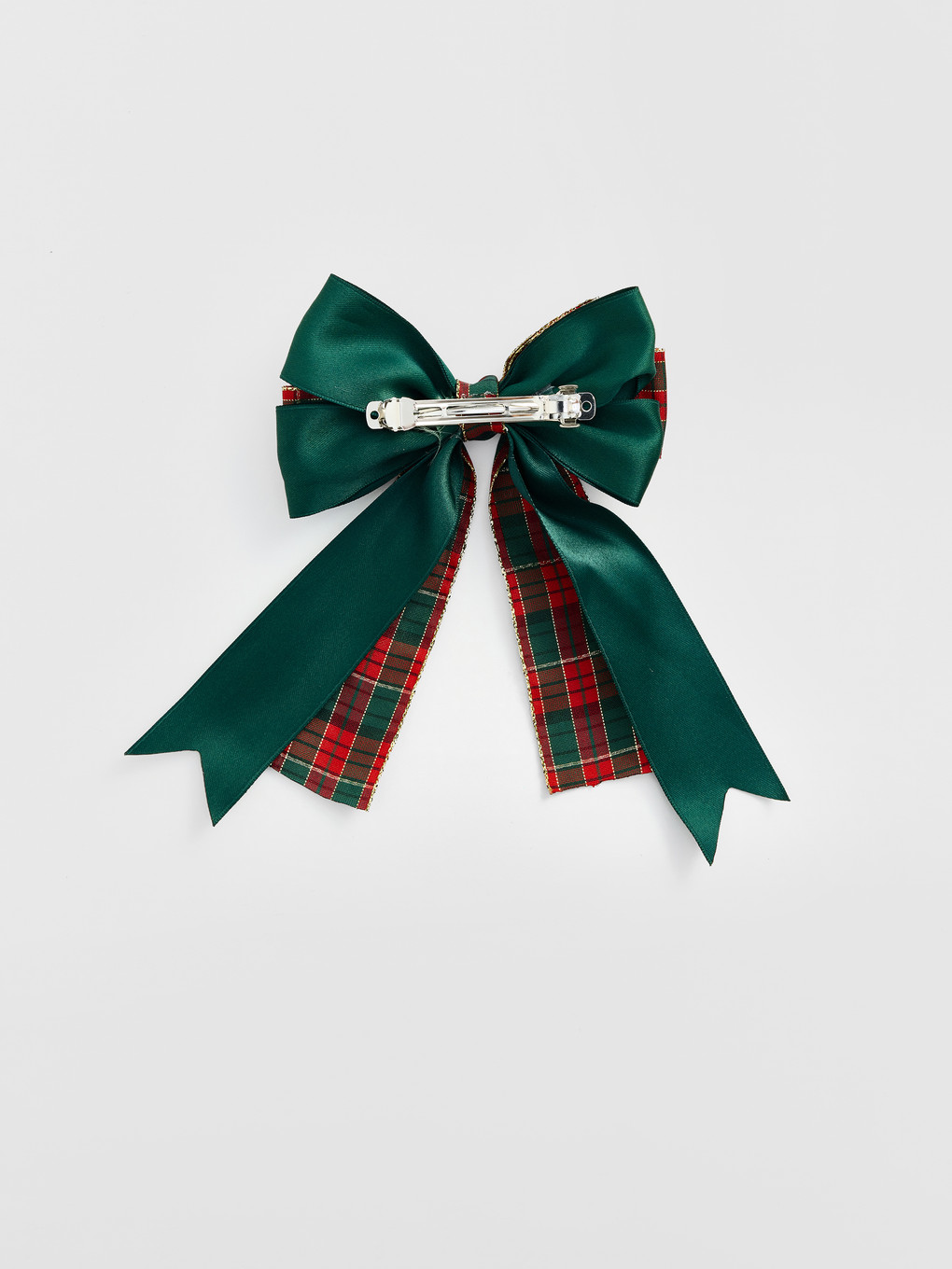 Plaid Bowed Girls' Clip-2