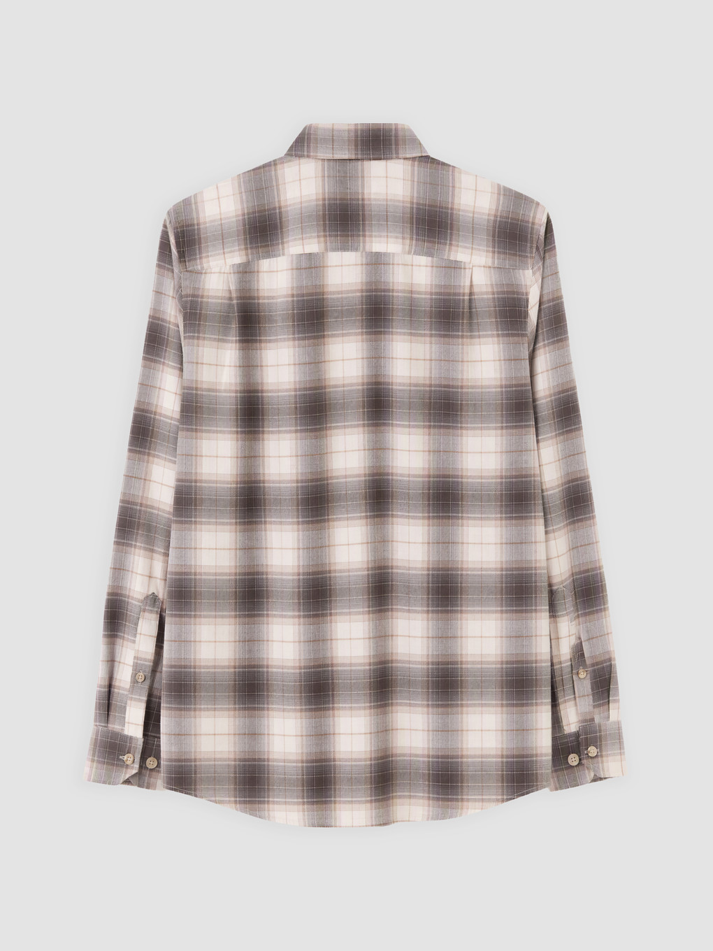Plaid Gabardine Men's Shirt-5