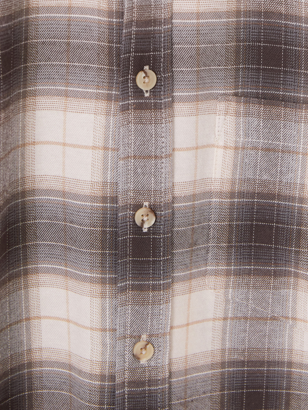 Plaid Gabardine Men's Shirt-6