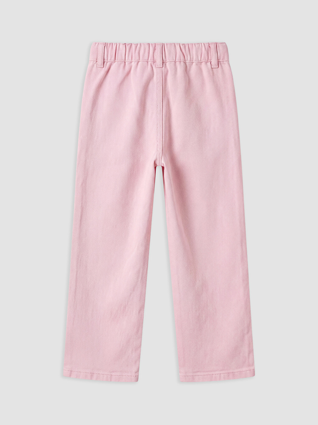 Pembe Wideleg Kız Çocuk Nakışlı Pantolon-1