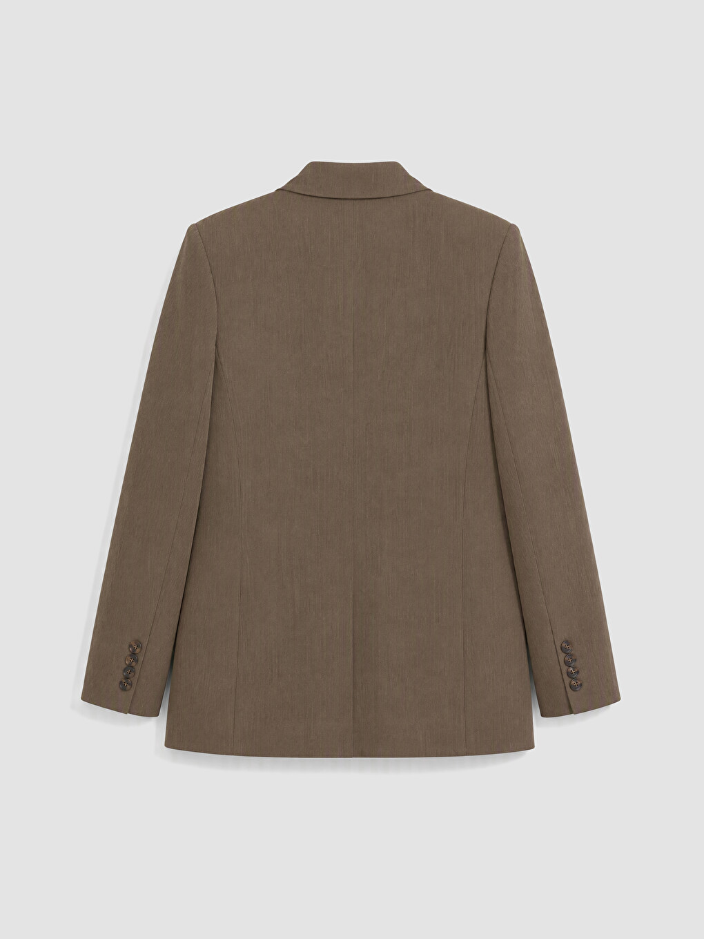 Kahverengi Kruvaze Yaka Kadın Blazer Ceket-3
