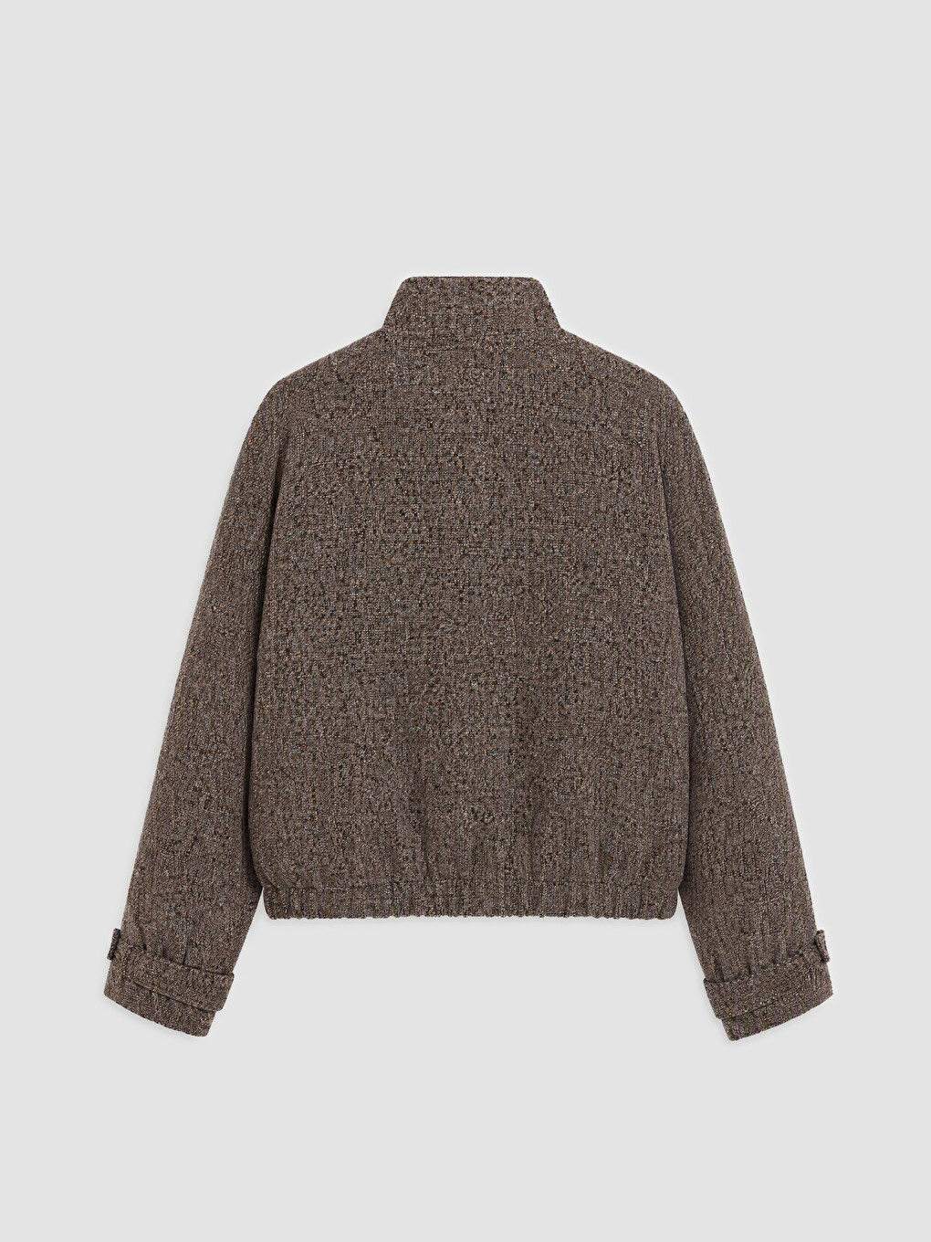 Mock Neck Suede Look Women's Jacket-1
