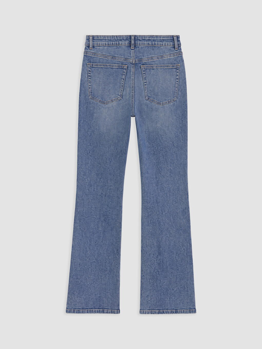 Yüksek Bel Flare Fit Kadın Jean Pantolon-5