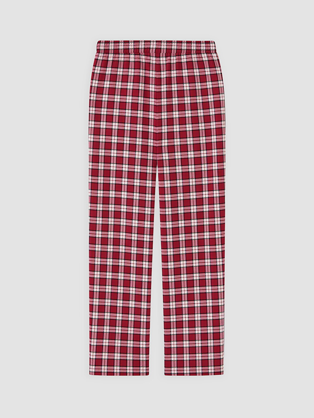 Pembe Ekose Kadın Pijama Altı-1