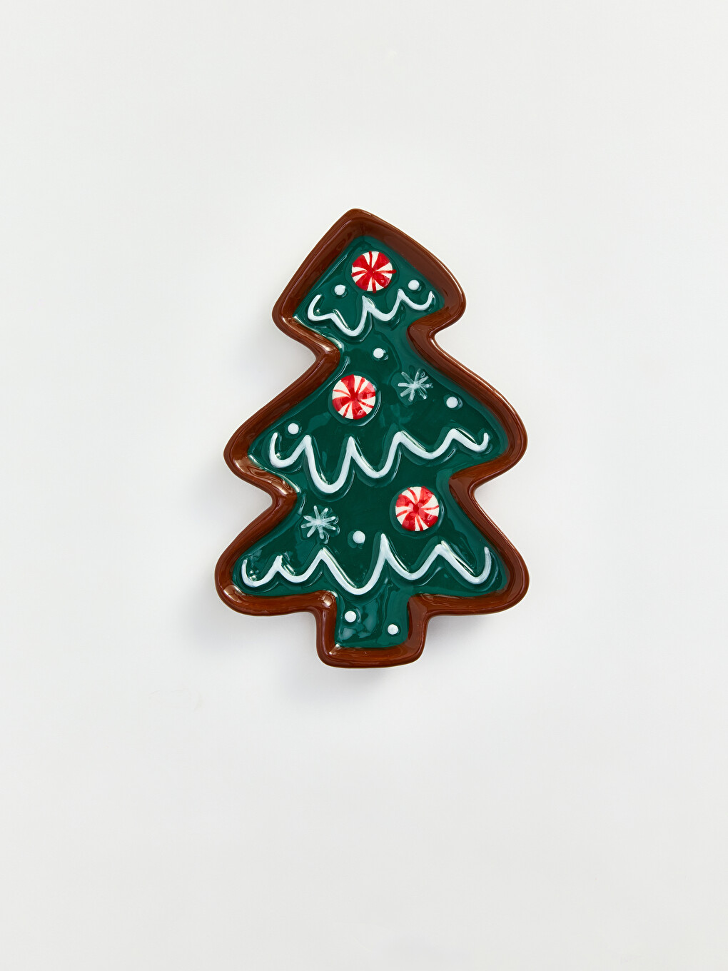 New Year Themed Pine Tree Plate 13 Cm-1