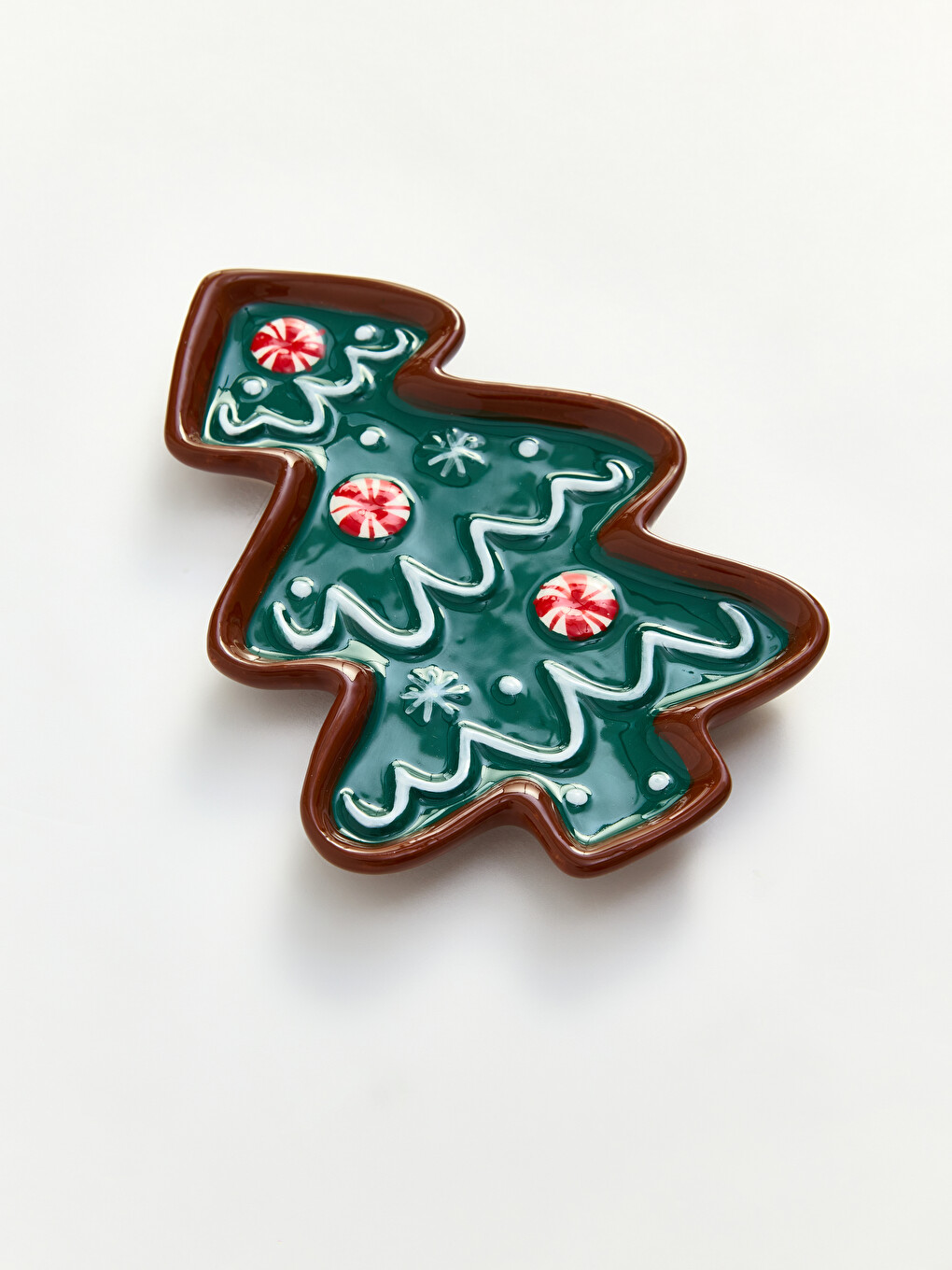 New Year Themed Pine Tree Plate 13 Cm-2