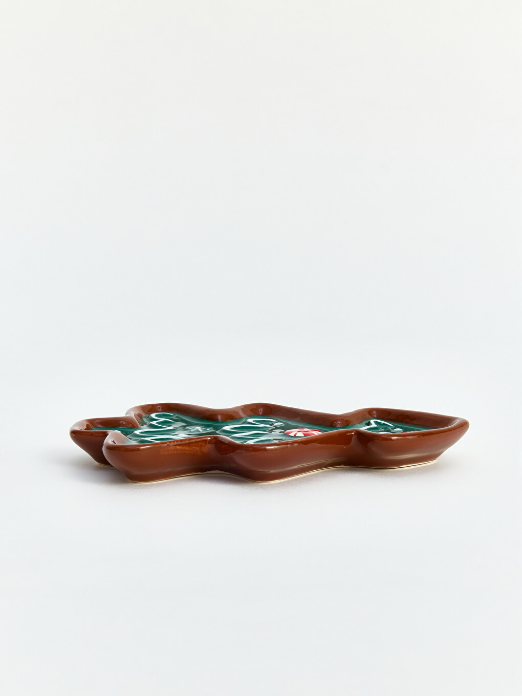 New Year Themed Pine Tree Plate 13 Cm-3