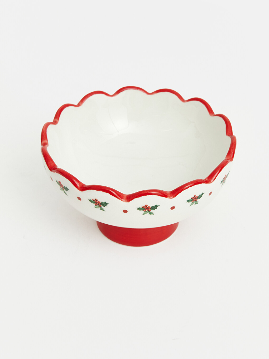 Printed Ceramic Footed Bowl-2