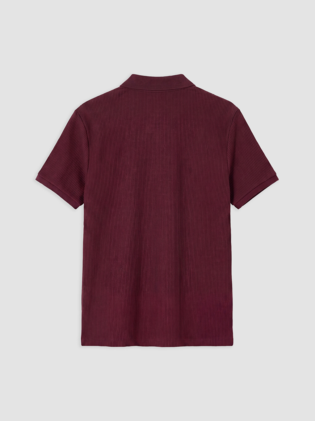 Bordo Polo Yaka Erkek Tişört-1