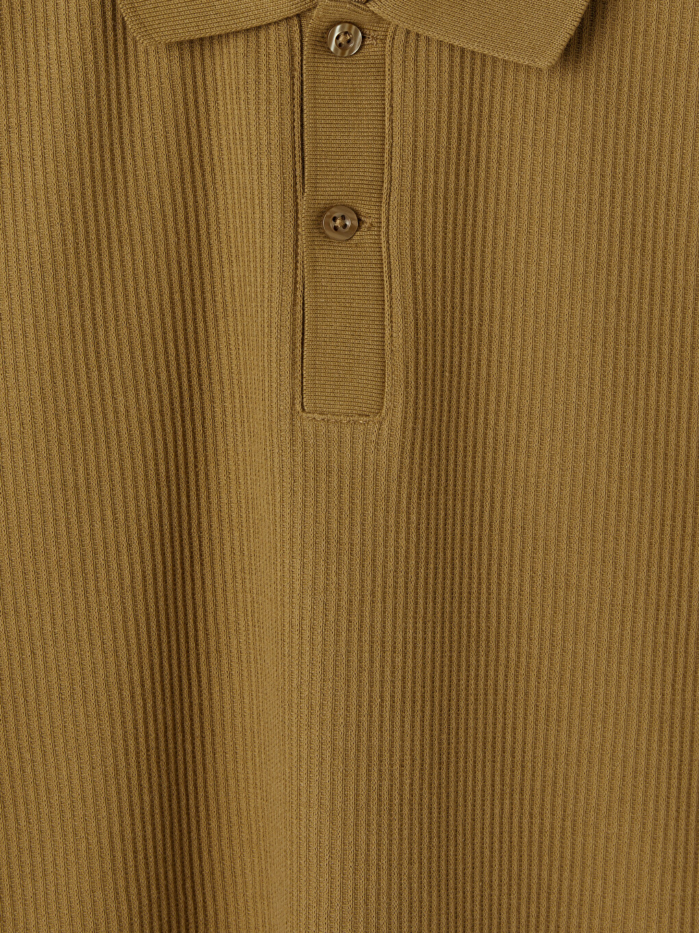 Sarı Polo Yaka Erkek Tişört-1