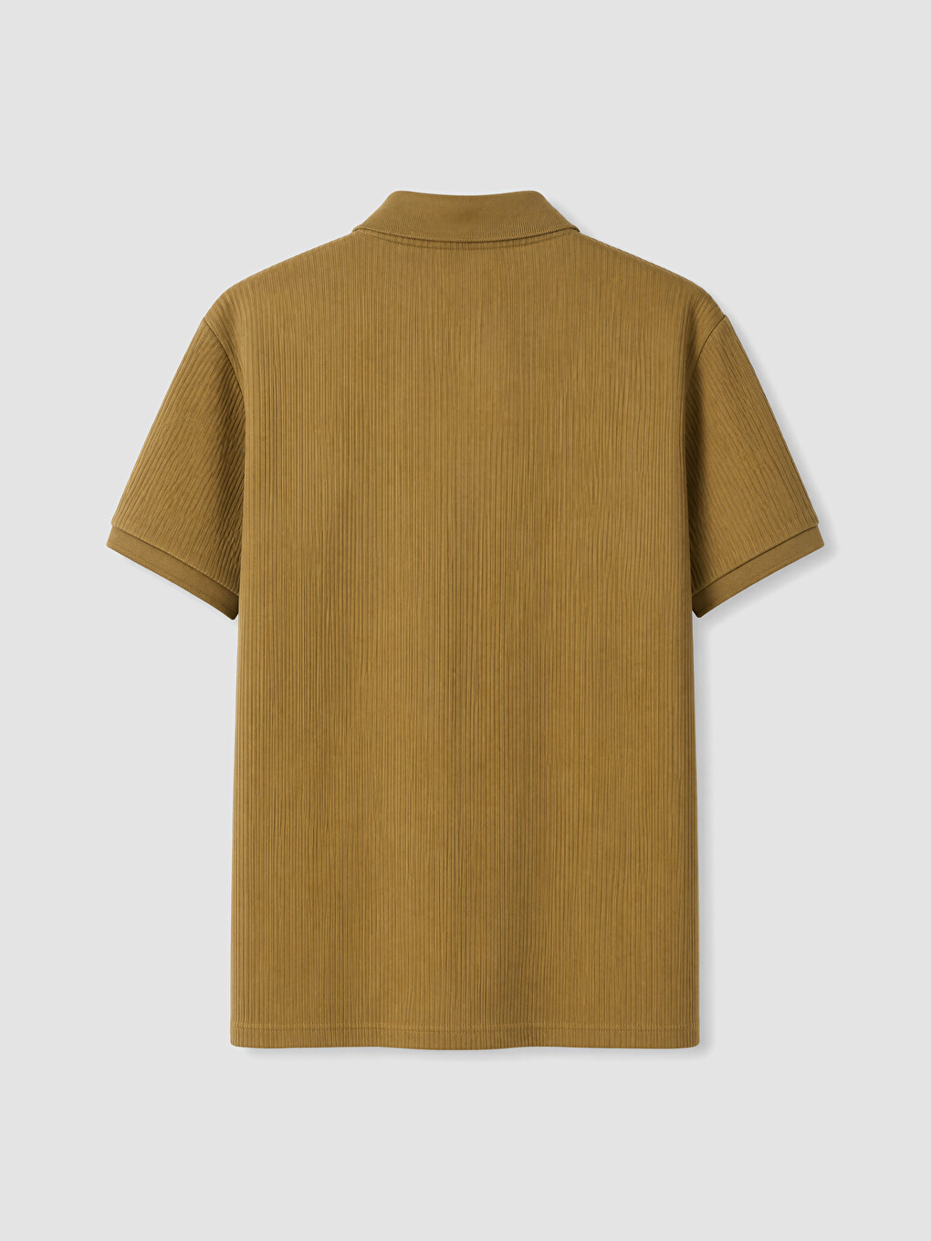 Sarı Polo Yaka Erkek Tişört-2