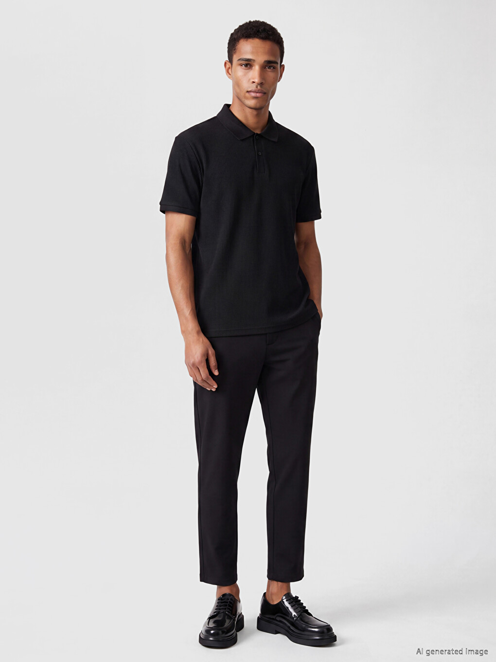 Polo Collar Men's T-shirt-1