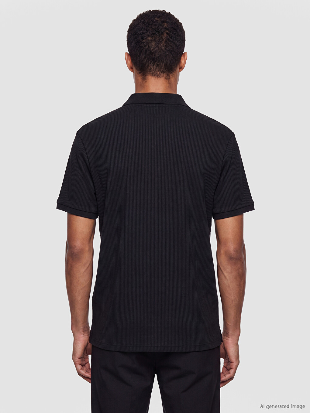 Polo Collar Men's T-shirt-3