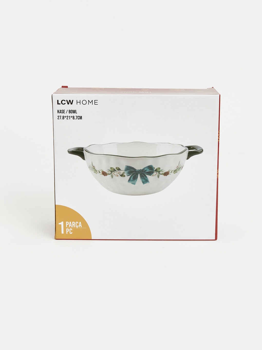 Patterned Handled Serving Bowl-3