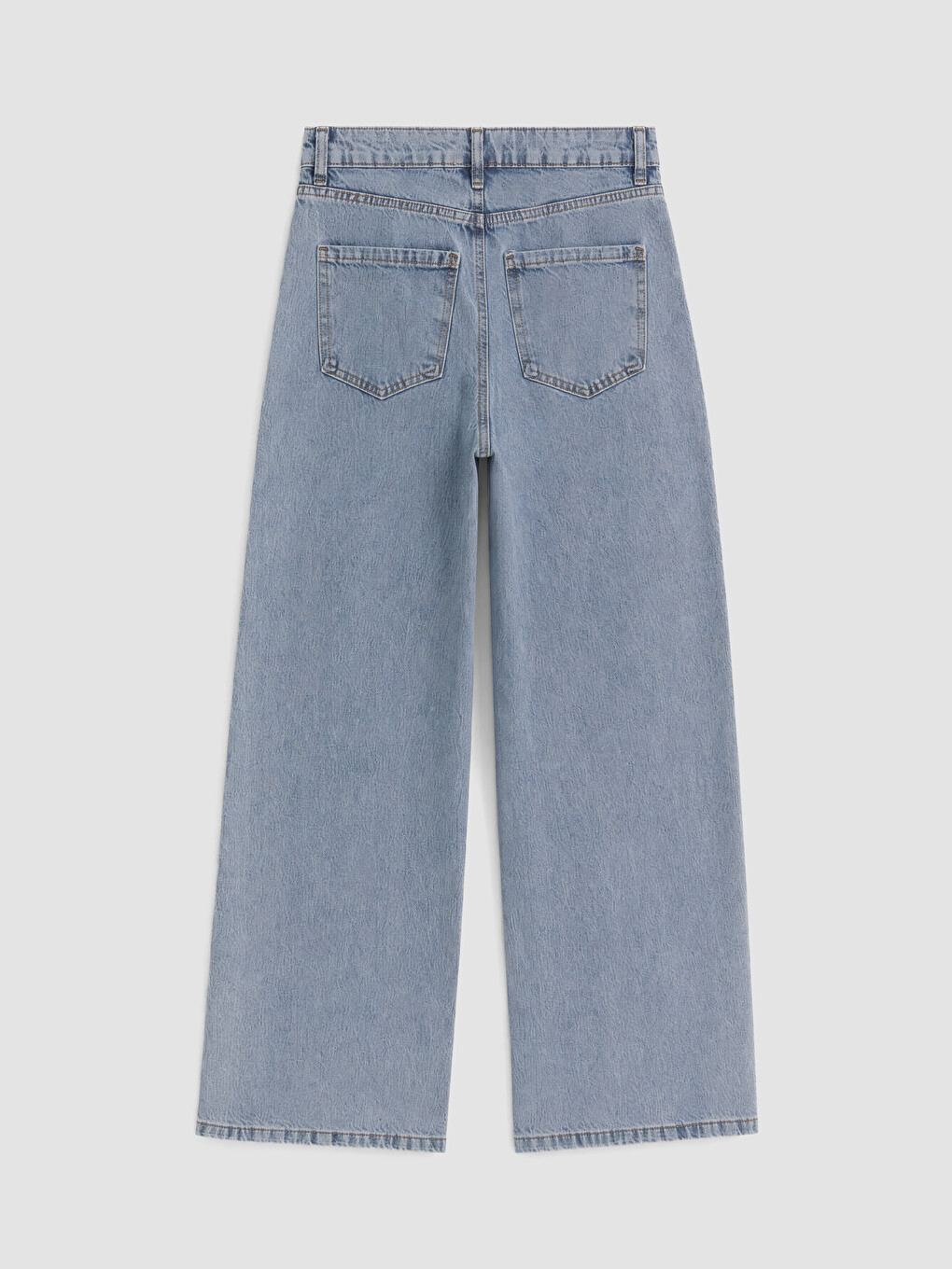 Mavi Yüksek Bel Straight Fit Kadın Jean Pantolon-2