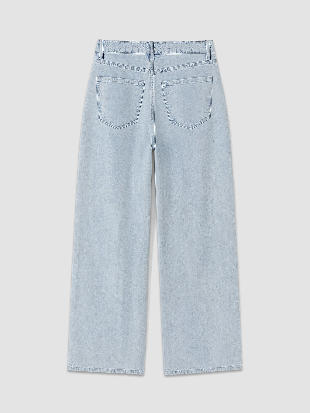 Mavi Yüksek Bel Straight Fit Kadın Jean Pantolon-5