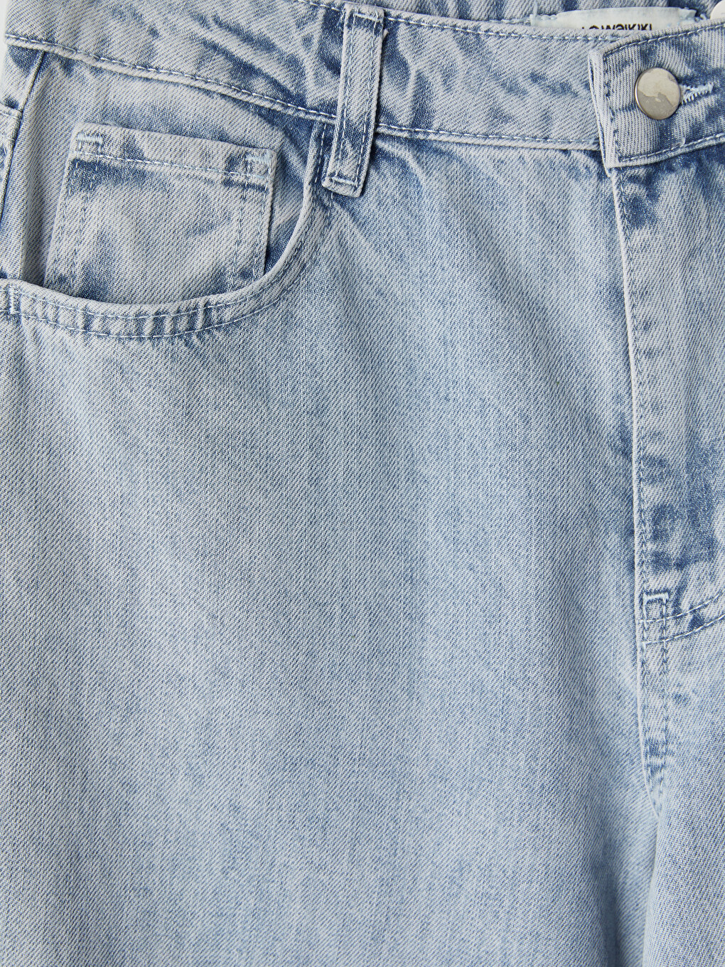 Mavi Yüksek Bel Straight Fit Kadın Jean Pantolon-6