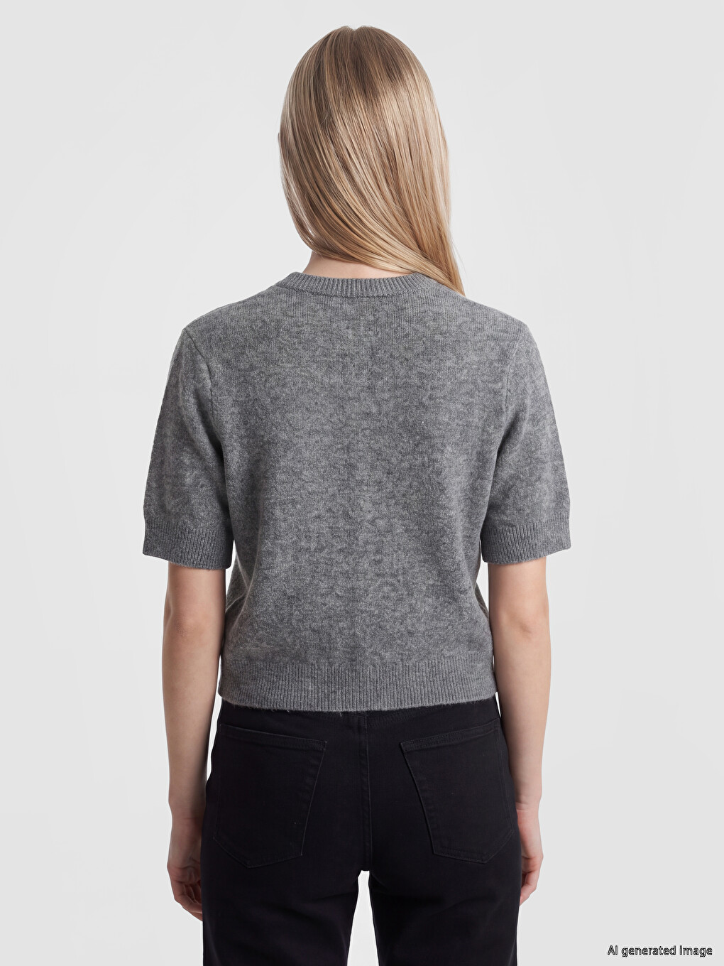 Cardigan Gri Femeie-3