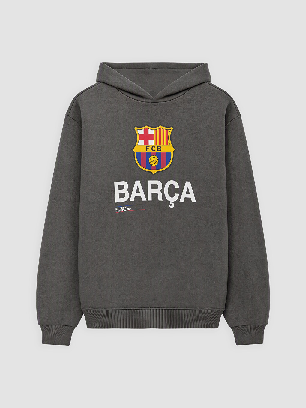 طقم بدلة رياضية مطبوع أولاد Fc Barcelona-1