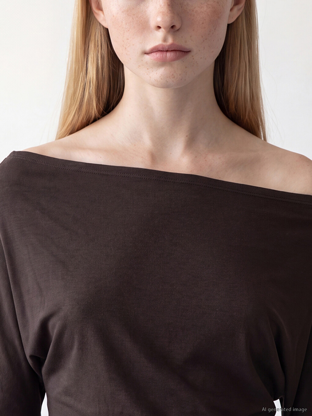 Slash Neck Modal Blend Blouse-3