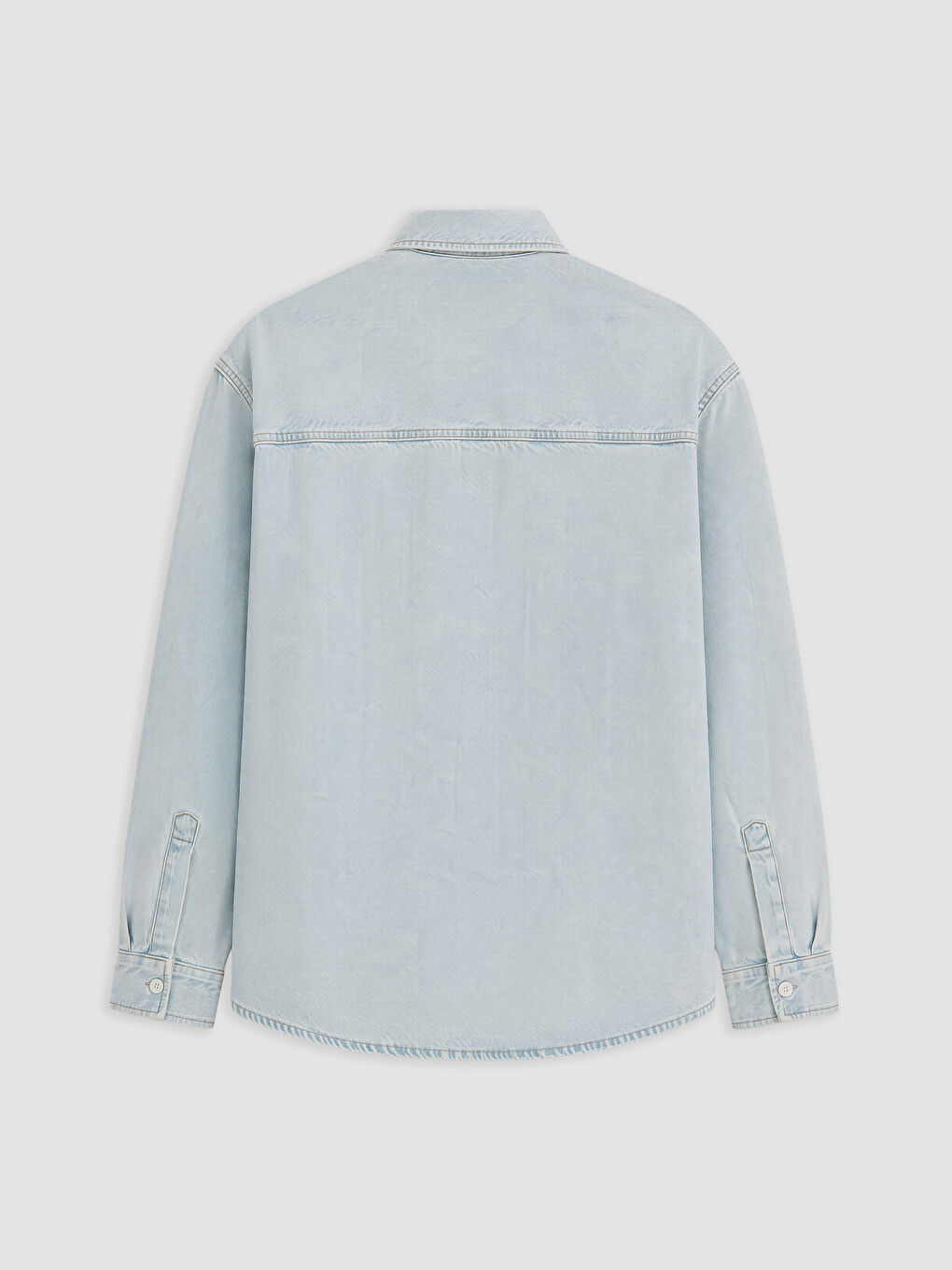 Locker Sitzendes Herren-jeanshemd-4