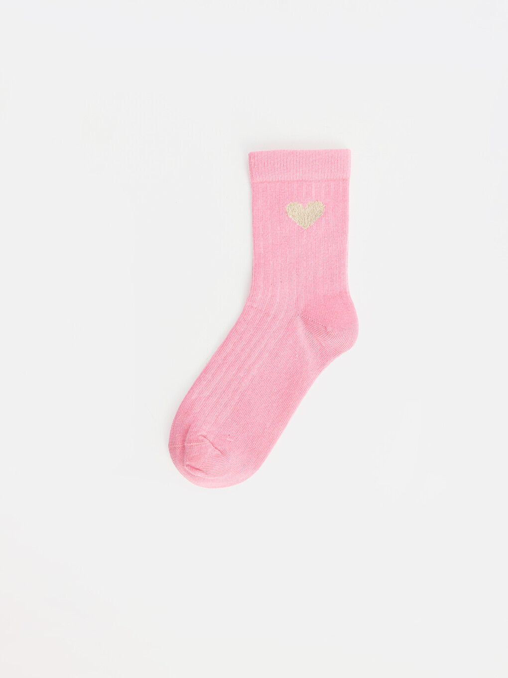 Pembe 5'li Kız Çocuk Soket Çorap-5
