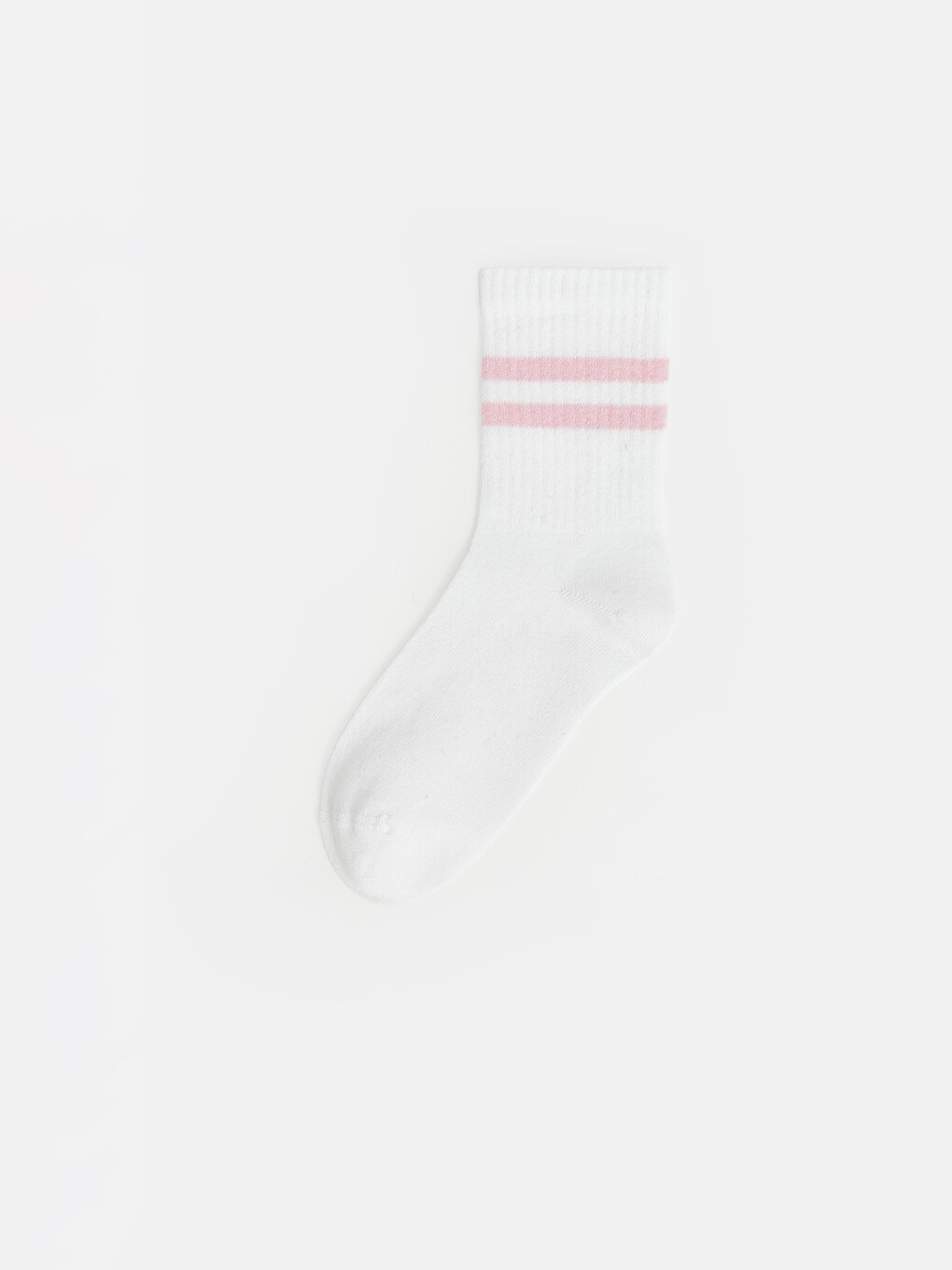 Girl White Ankle Socks-5