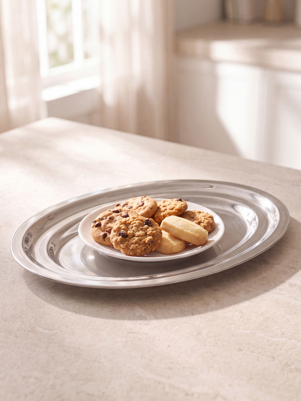 Metal Oval Tray
