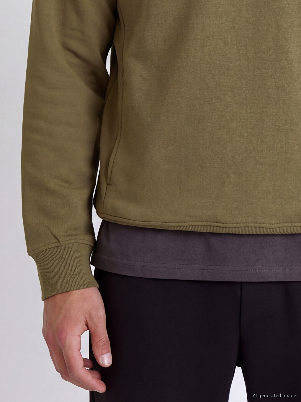Man Brown Sweatshirt-2