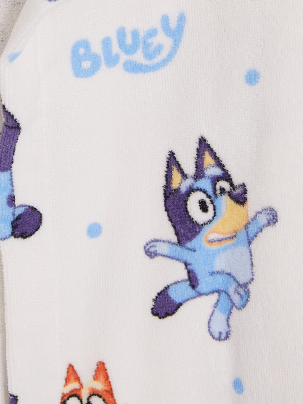 Bluey Printed Cotton Kids Bathrobe-3