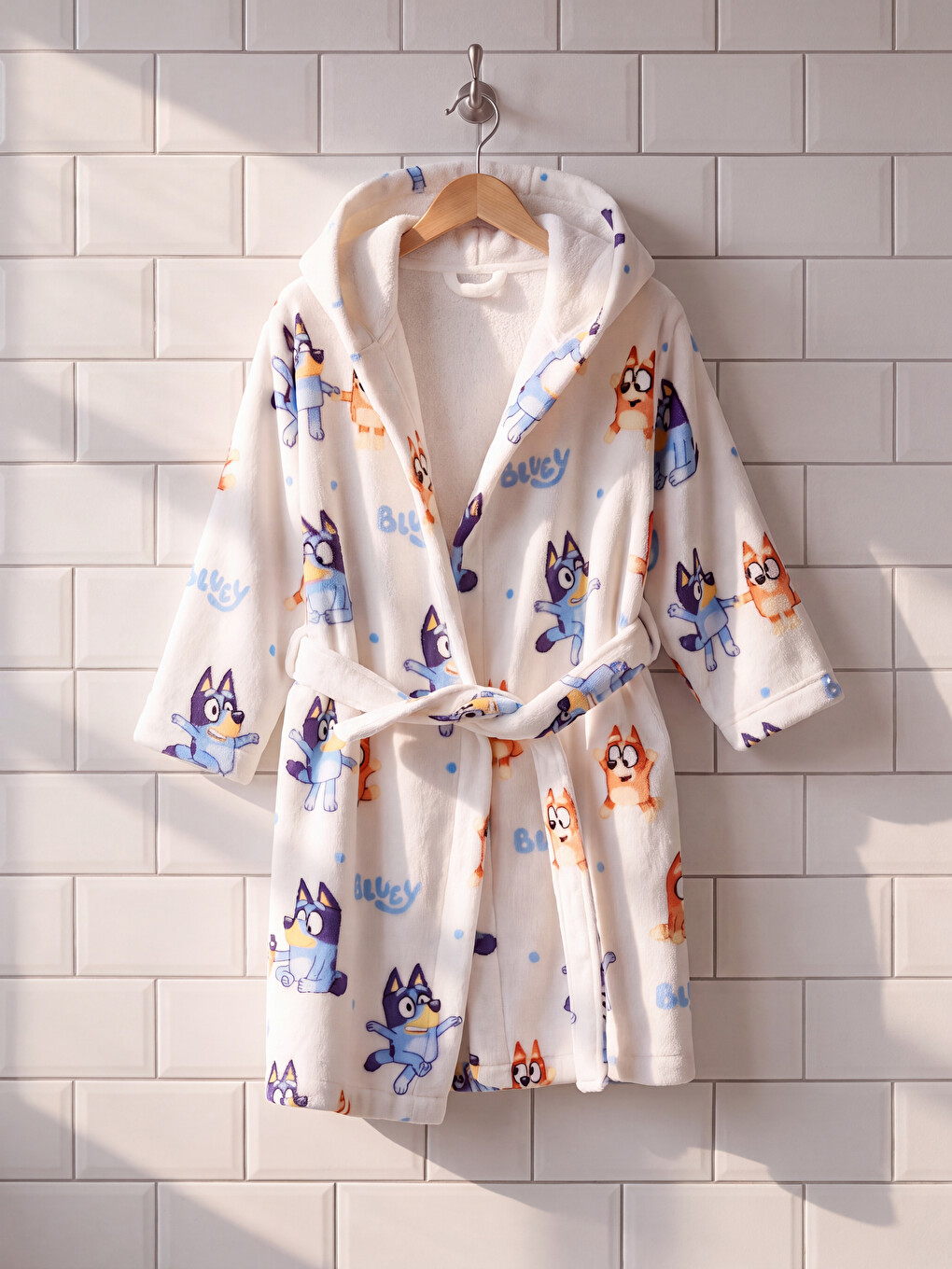 Bluey Printed Cotton Kids Bathrobe
