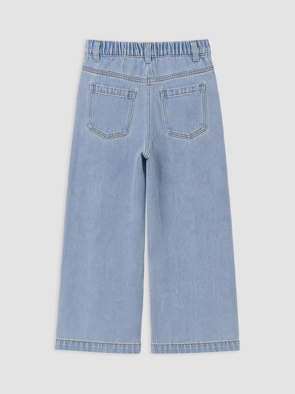 Regular Embroidered Girls' Jeans-1