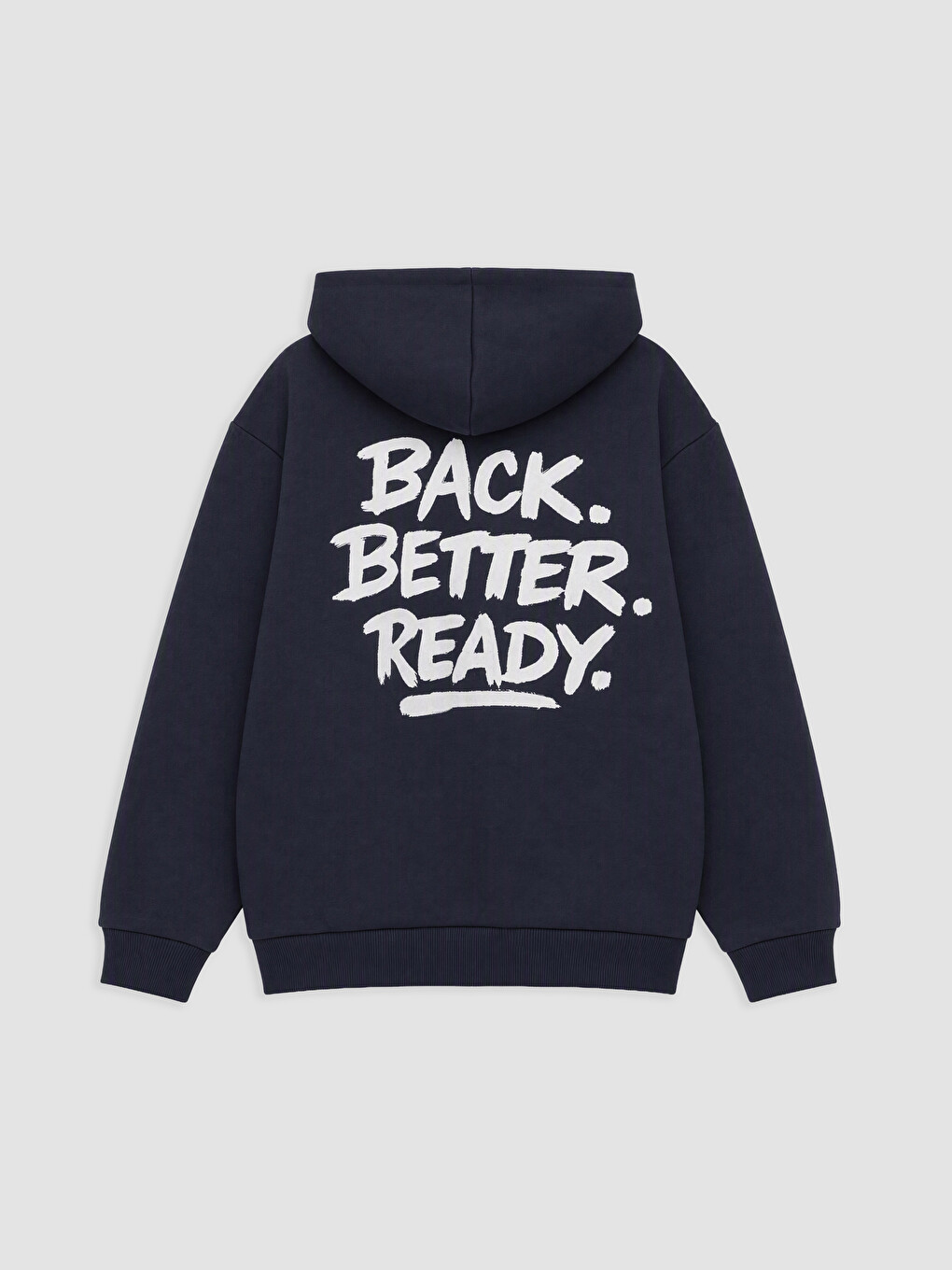 Lacivert Kapüşonlu Erkek Çocuk Sweatshirt-1