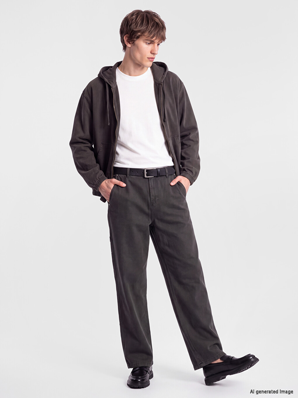 Man Green Shirt-1