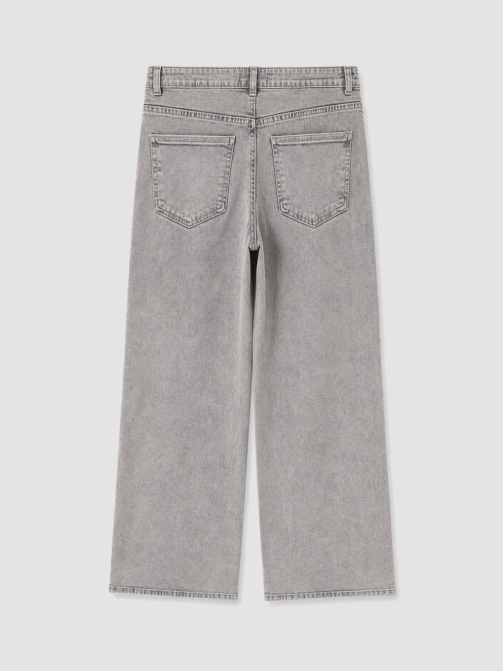 Gri Cepli Wideleg Jean-6