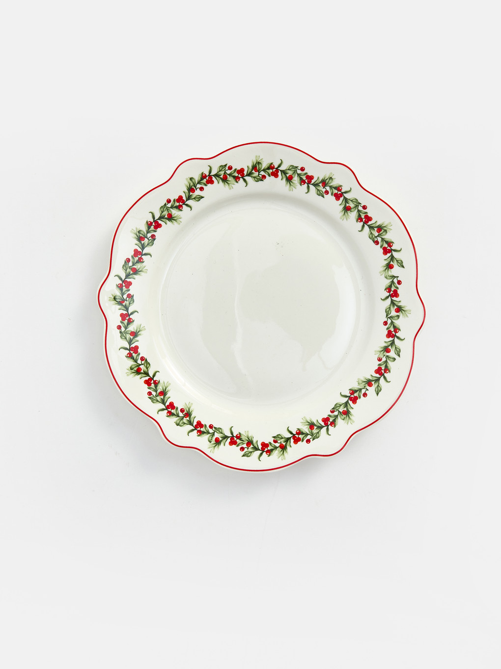 Wavy Edged Patterned Cake Plate-2