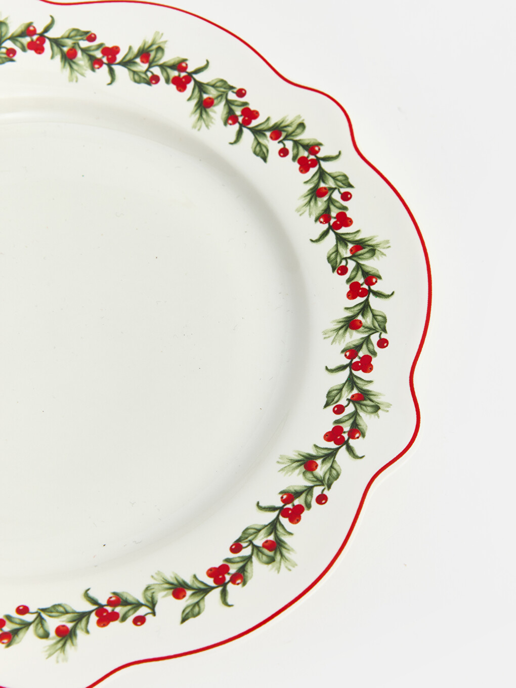 Wavy Edged Patterned Cake Plate-3