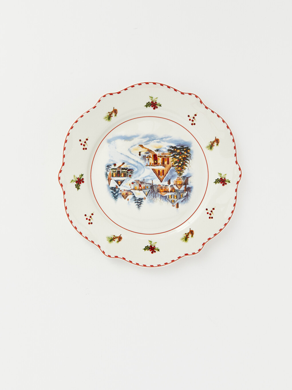 New Year Themed Printed Round Plate-2